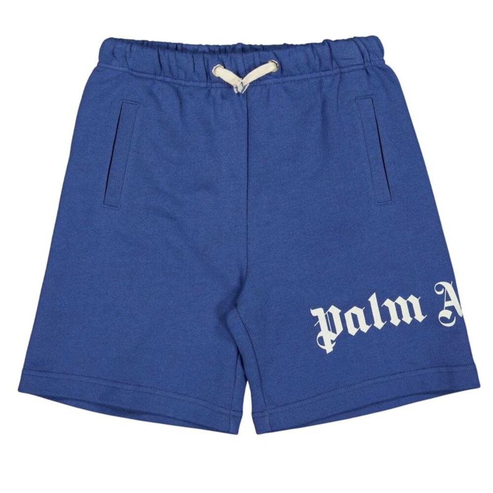 Palm Angels Childrens/Kids Logo Shorts / Blue